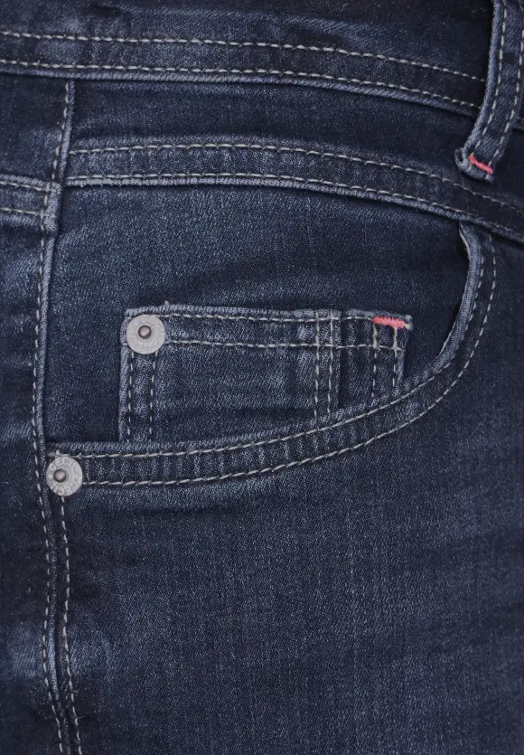 Loose Fit Jeans - Dark blue wash