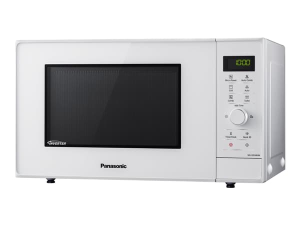 Panasonic NN-GD34HWSUG, Bordplade, Grill mikroovn, 23 L, 1000 W, Knapper, Dreje, Hvid