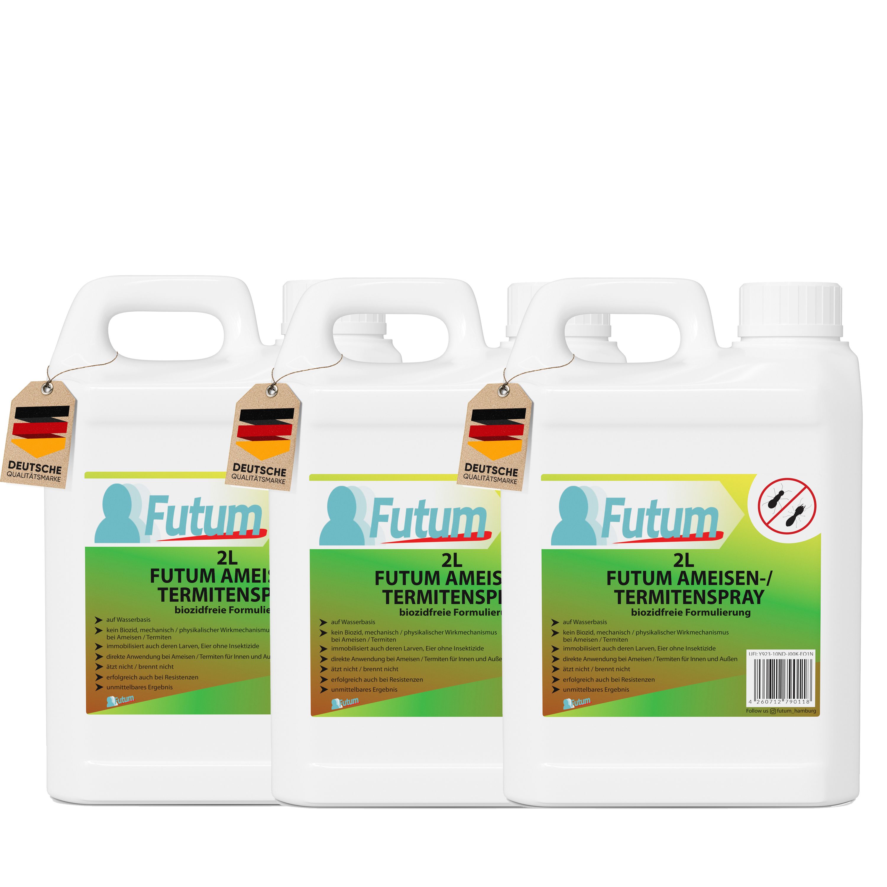 FUTUM 3x2L Ameisen- / Termitenspray