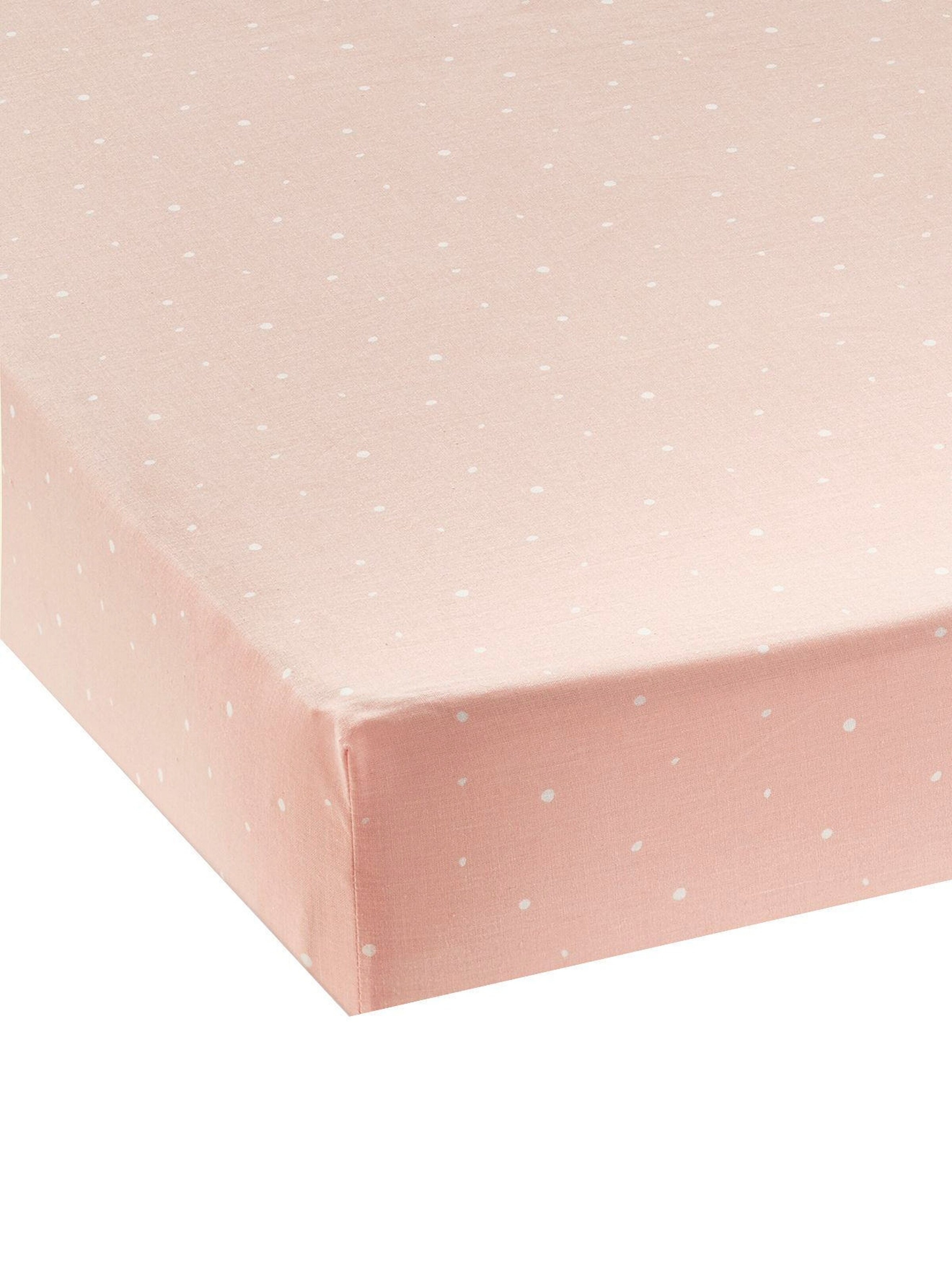 Vertbaudet Kinder Spannbettlaken BLUMENKATZE rosa