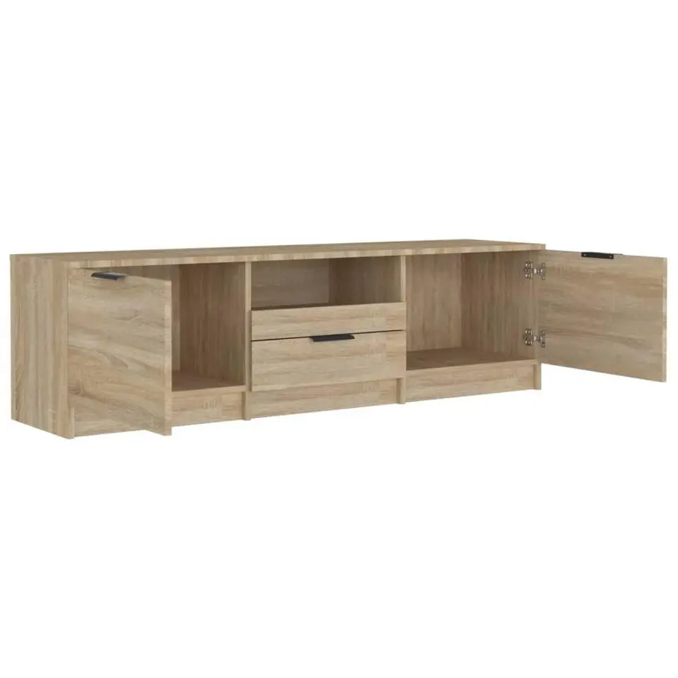vidaXL - Tv-kast - Bruin - Bewerkt hout