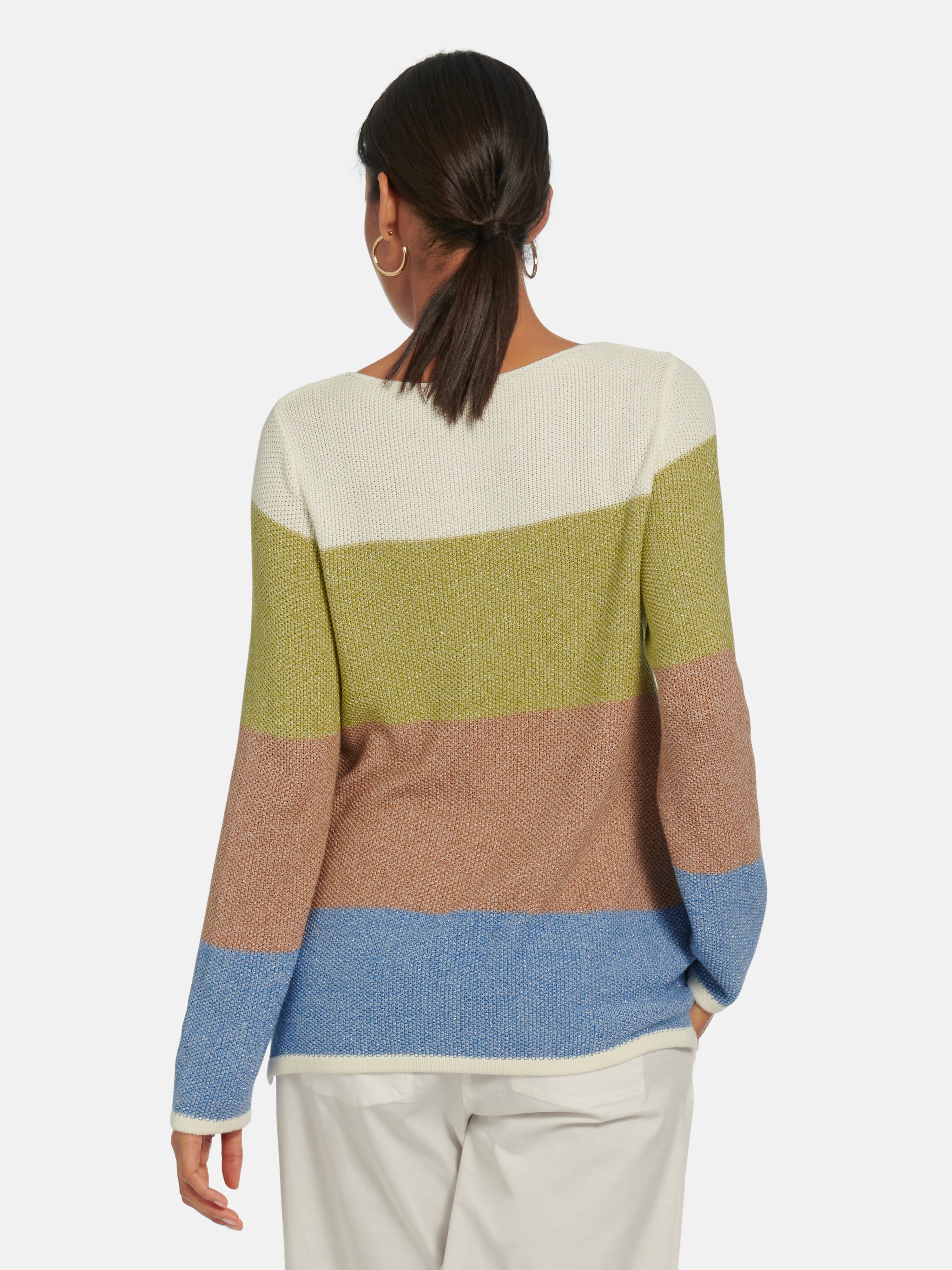 Pullover mit U-Boot-Ausschnitt