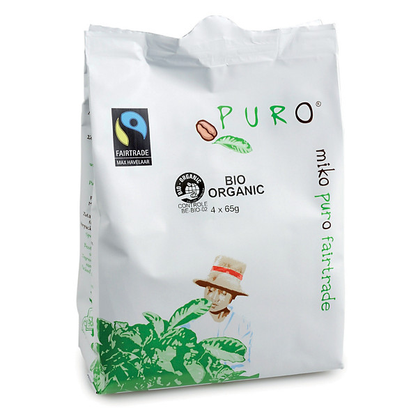 Café Miko Puro Bio, 12 paquets de 4 filtres doses