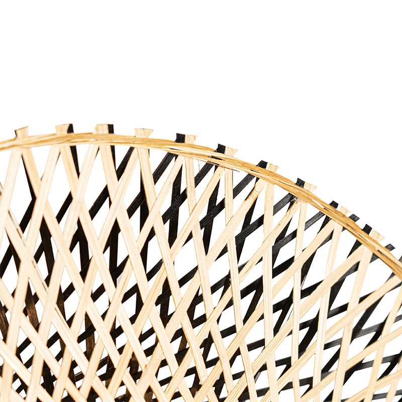 Oosterse wandlamp bamboe 50 cm met stekker - Rina