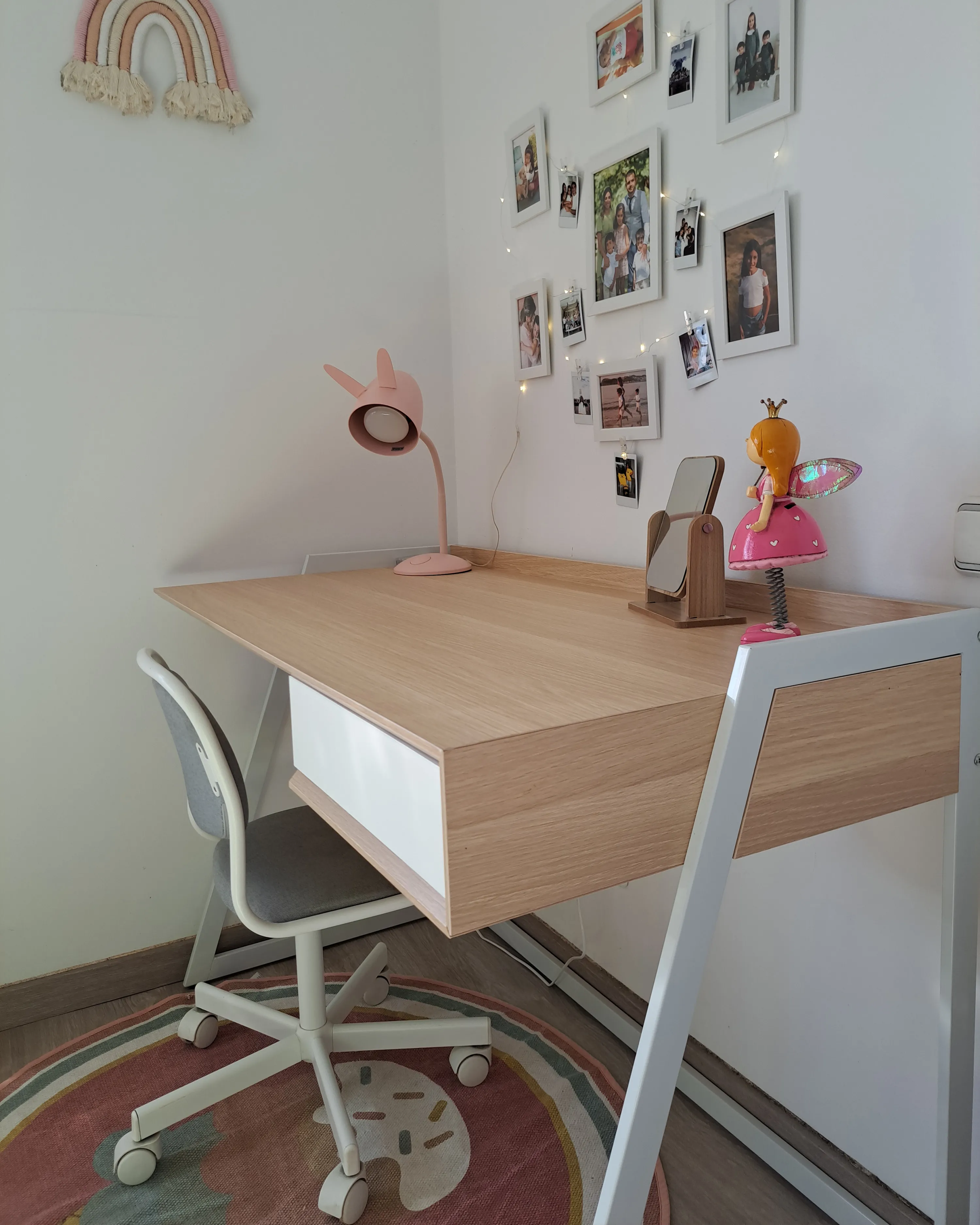 Bureau QUITO Wit 120 cm 60 cm met opbergruimte