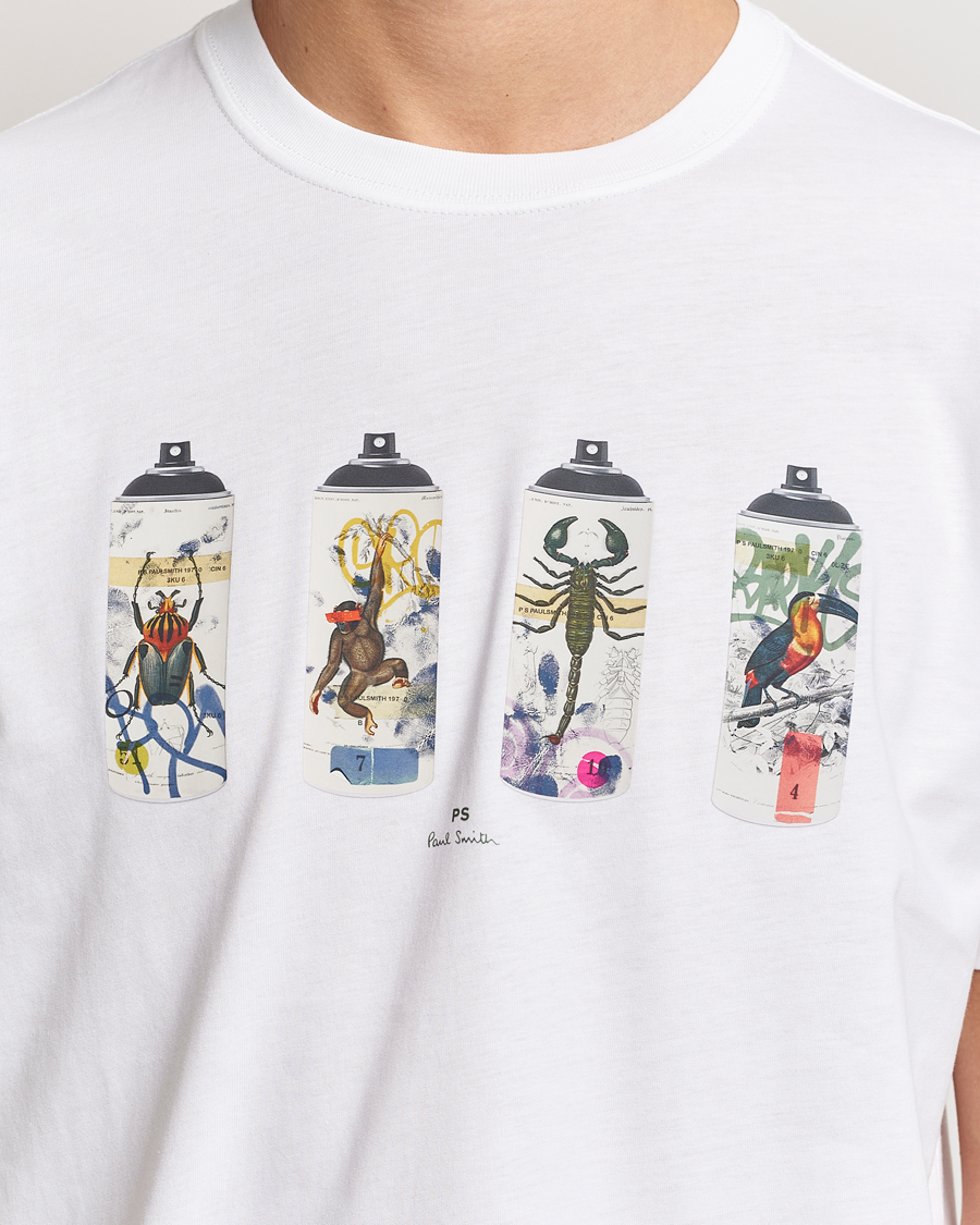 PS Paul Smith Spray Cans Crew Neck T-Shirt White