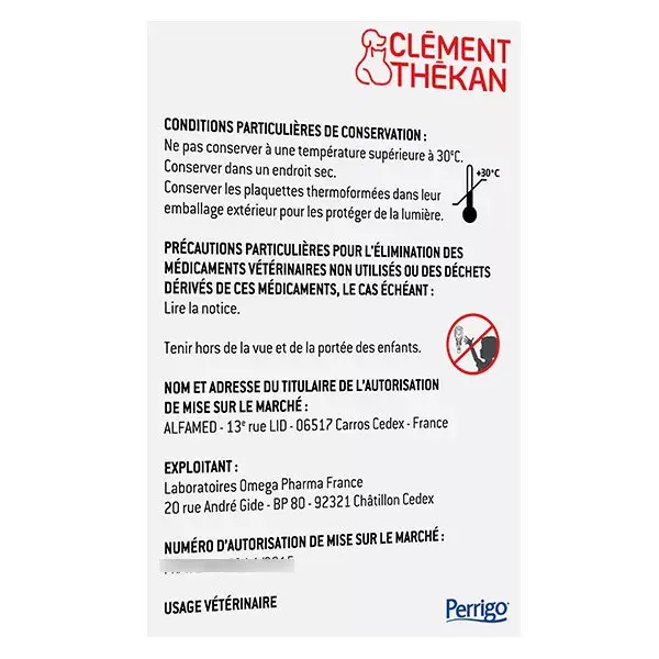 Clement Thekan Anti-Puces Anti-Tiques Chats 1-12kg 4 Pipettes