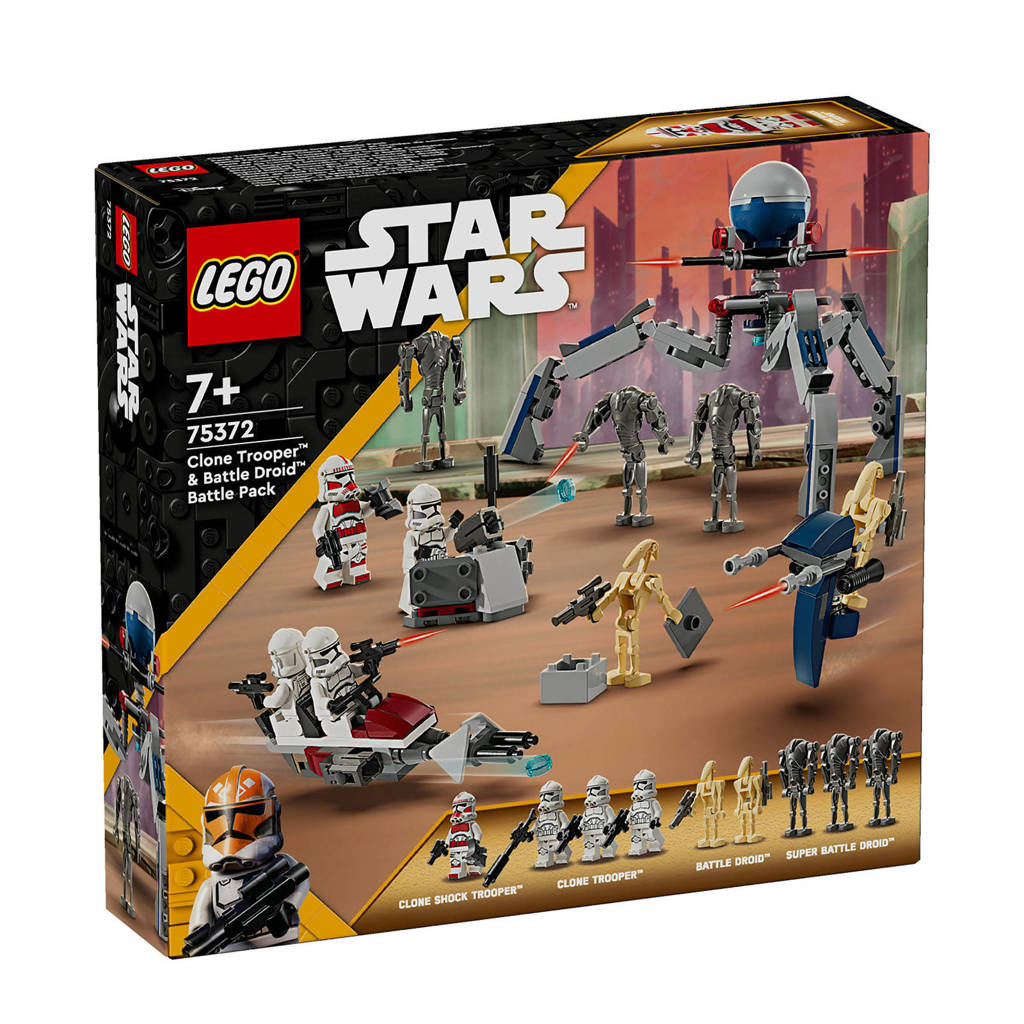 GoedClone Trooper & Battle Droid Battle Pack Bouwbaar The Clone Wars Speelgoed 75372