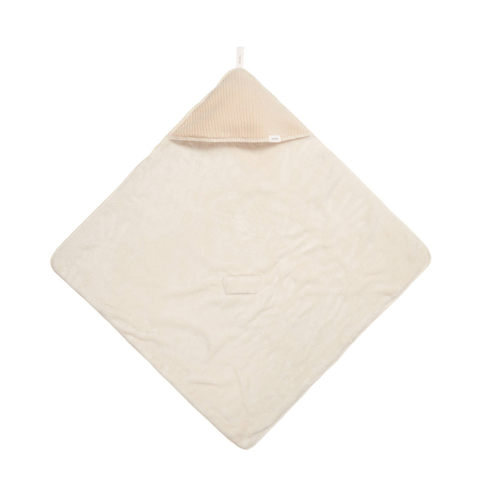 Koeka omslagdoek Vik  met teddy sand