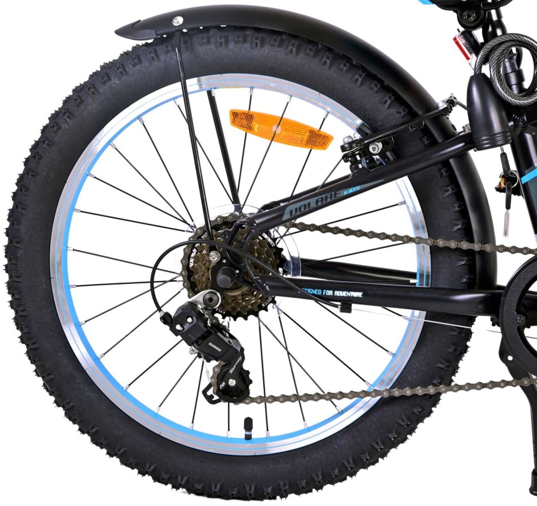 Kinderfahrrad Rocky 20 Zoll Kinderrad in Schwarz Blau 6 Gang Fahrrad