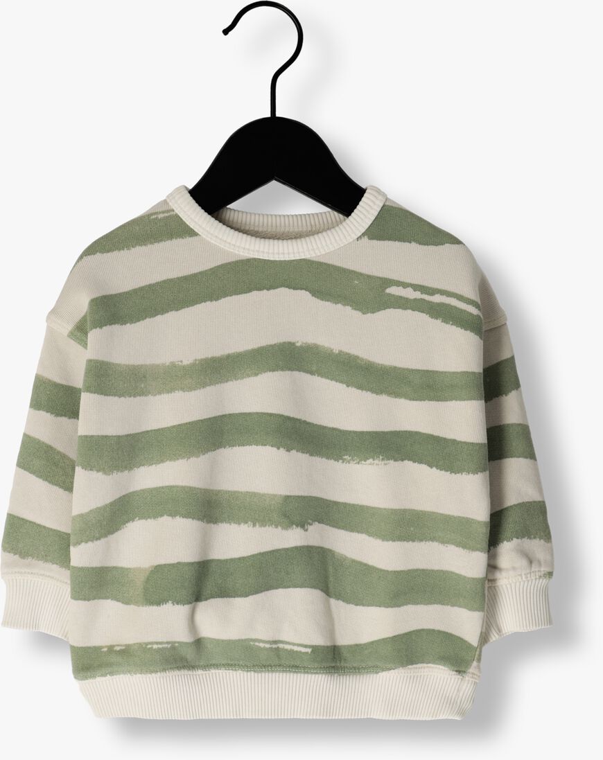 PLAY UP groene play up sweater printed fleece sweater