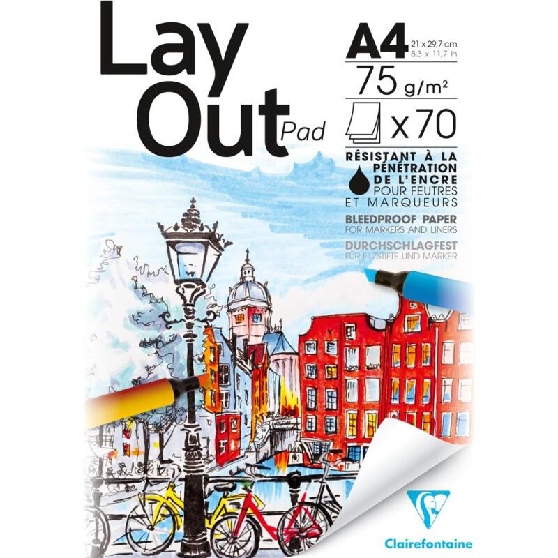 Layout bloc collé 70F A4 70g