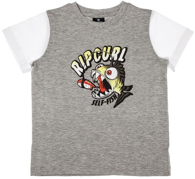 Rip Curl Arty SS Tee Groms T-shirt, Cement Marle