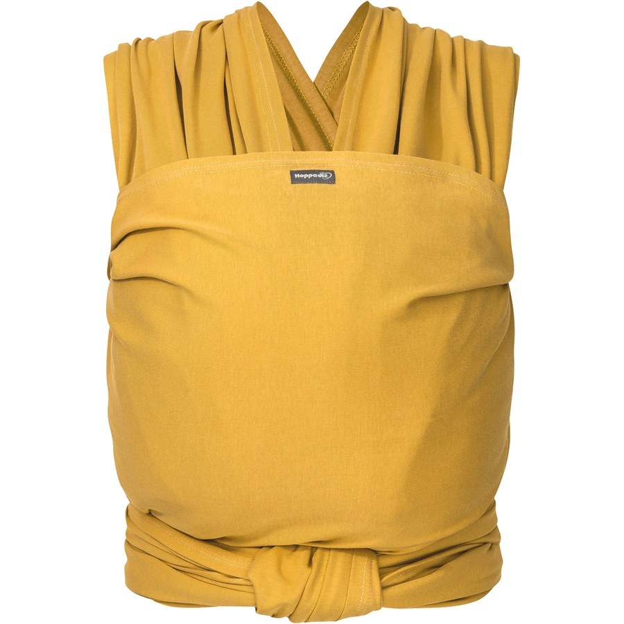 Hoppediz Babytragetuch Elastisches Tragetuch curry