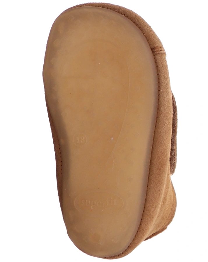 Krabbelschuhe PAPAGENO – KATZE in braun