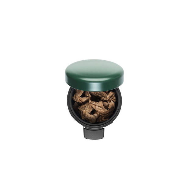Brabantia newIcon pedaalemmer 3 liter met kunststof binnenemmer - Pine Green