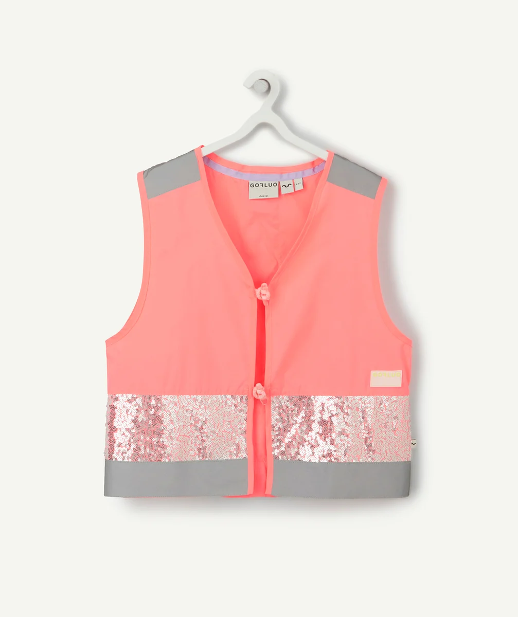 GOFLUOGILET DE SÉCURITÉ GLORIA CORAIL PAILLETÉ