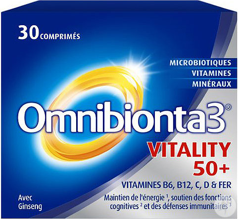 Omnibionta3 Energy 50+ Complément Alimentaire 30 Comprimés
