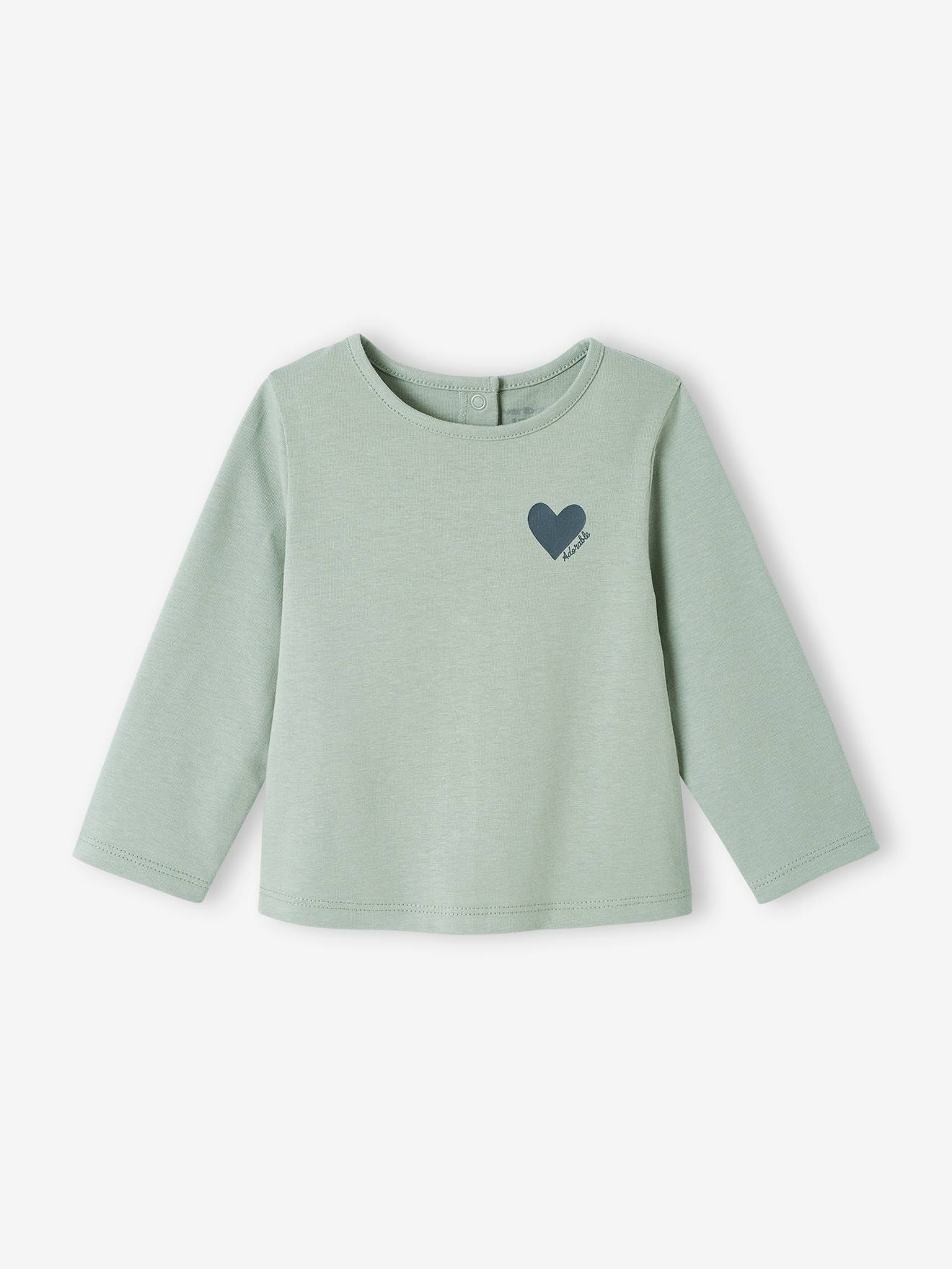 Camiseta de manga comprida para bebê
