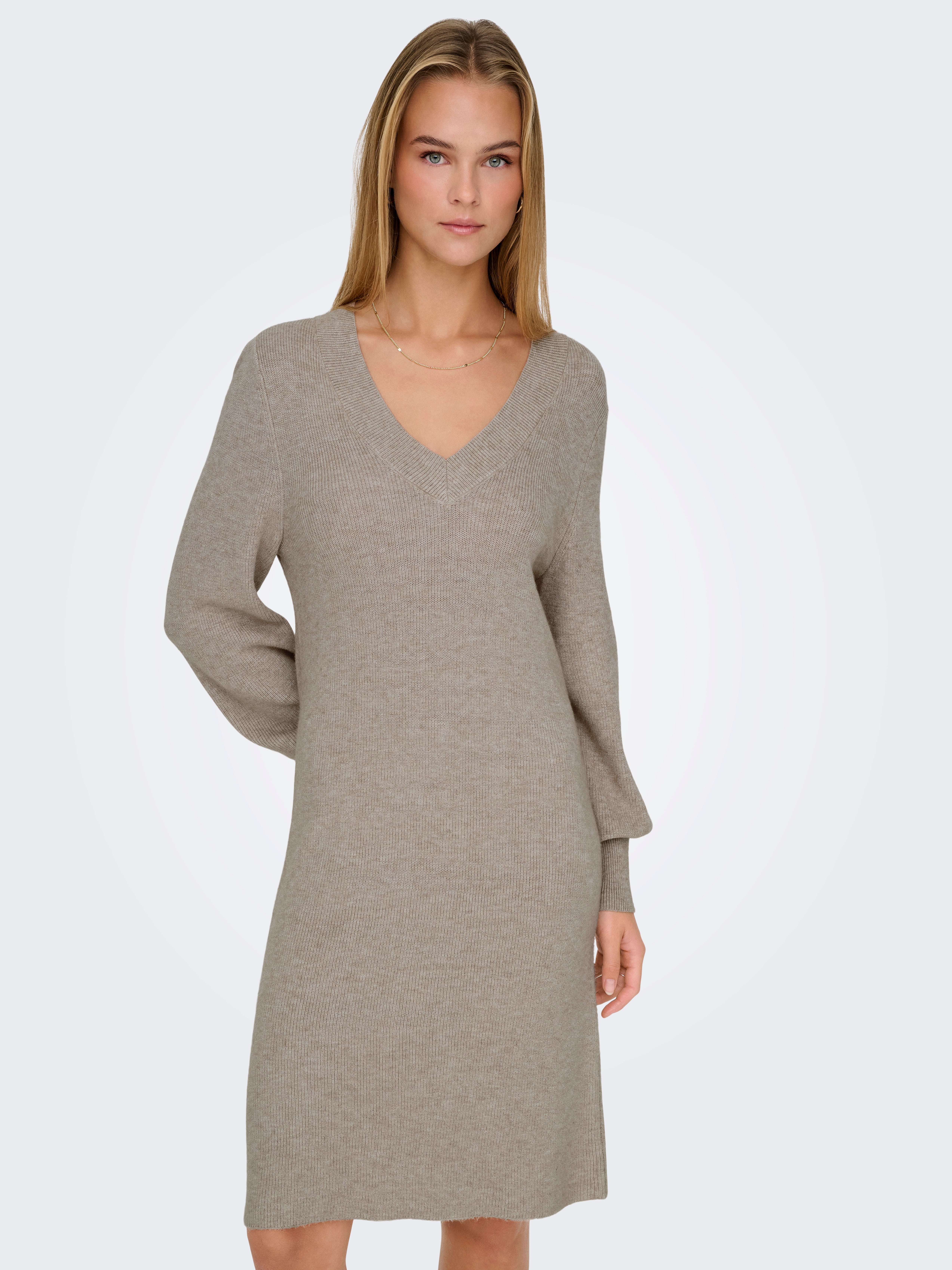 ONLKATIA Midikleid Mocha Meringue