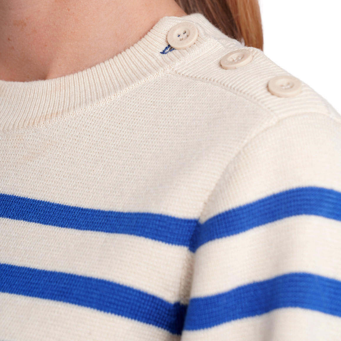Gina Benotti Damen Strickpullover im Streifen-Look blau / beige
