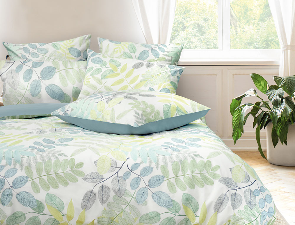 Housse de couette-Vert feuillage