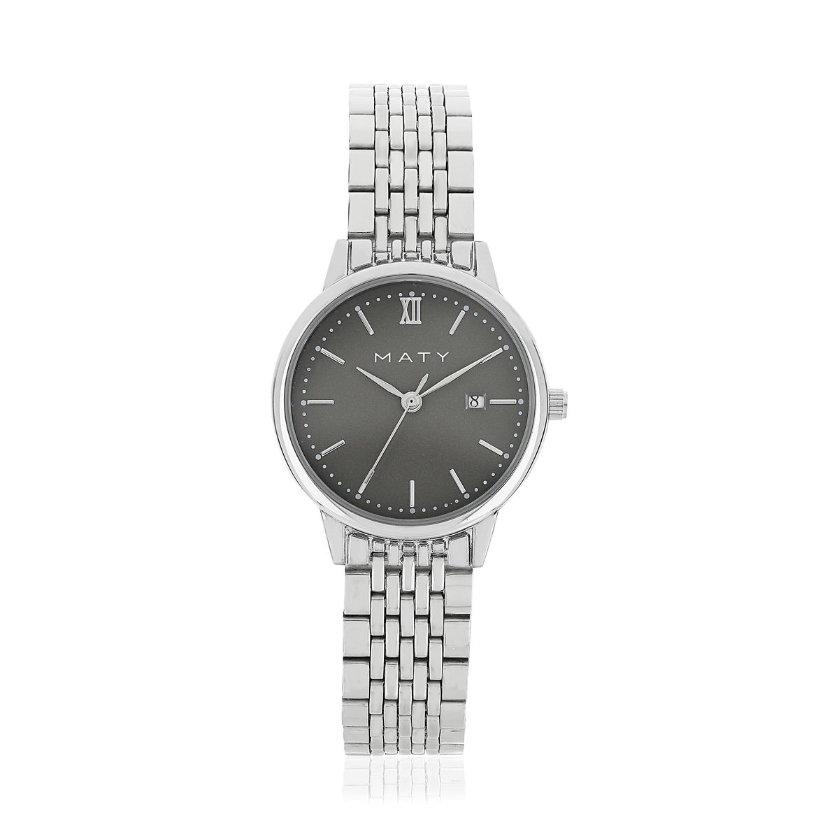 Montre femme chromée