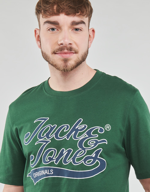 Jack & Jones - JORTREVOR UPSCALE SS TEE CREW NECK - Vert