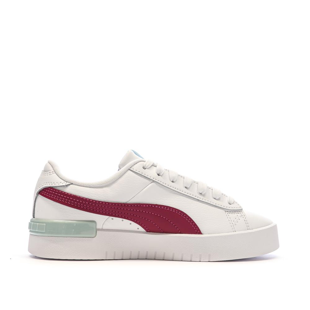 Puma Baskets Blanches/Bordeaux Femme Puma Jada 381990-02