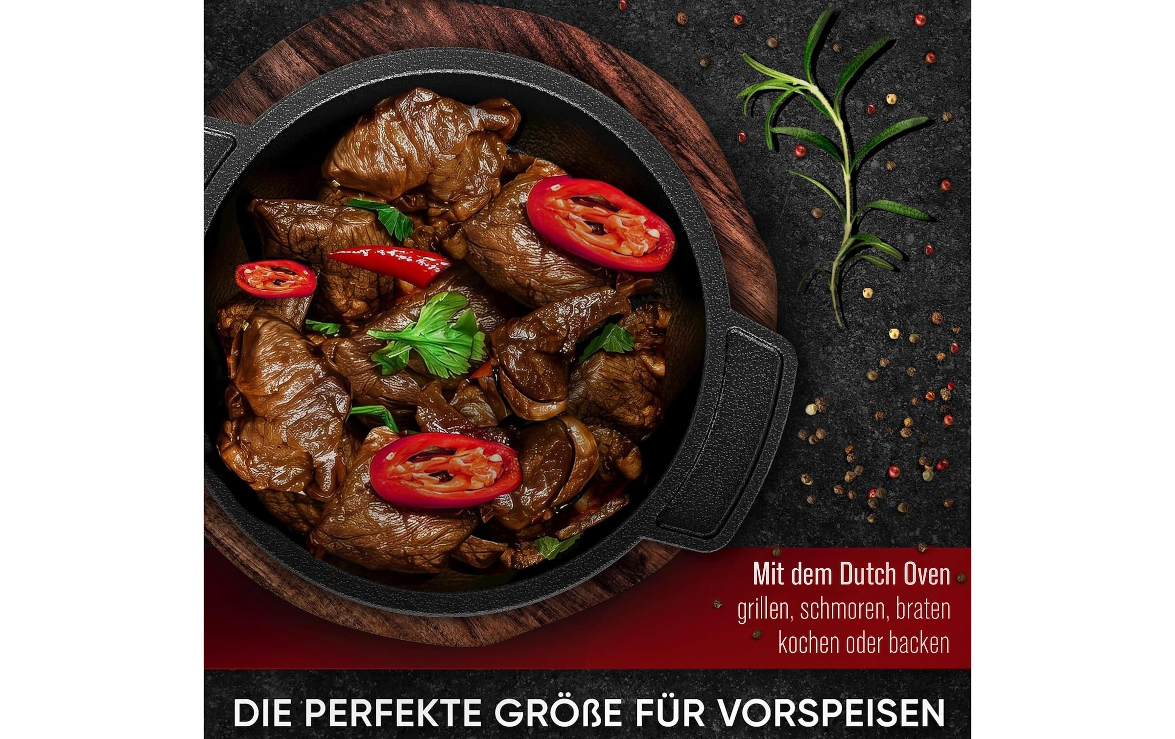 Grilltopf »Gusskoenig Mini Dutch Set 4 Töpfe« 8 Stk. tlg. Gusseisen