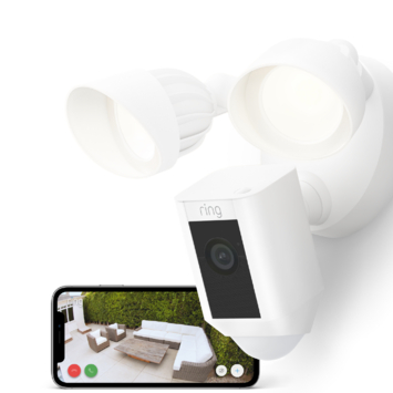 Ring Floodlight Camera Wired Plus Wit