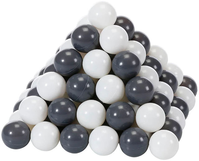 Knorrtoys® Bällebad-Bälle »100 Stück, grey/creme« 100 Stück