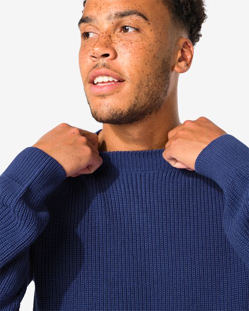 pull homme bleu
