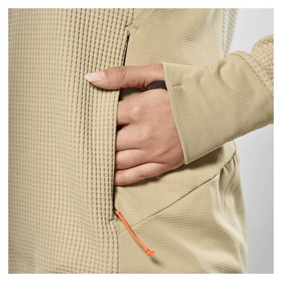 Polaire Femme Salewa Puez Waffle Hybrid Beige