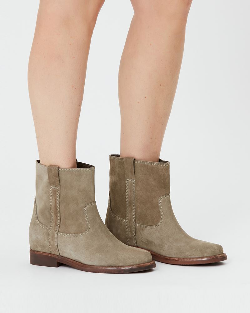 SUSEE BOTTINES EN CUIR VELOURS
