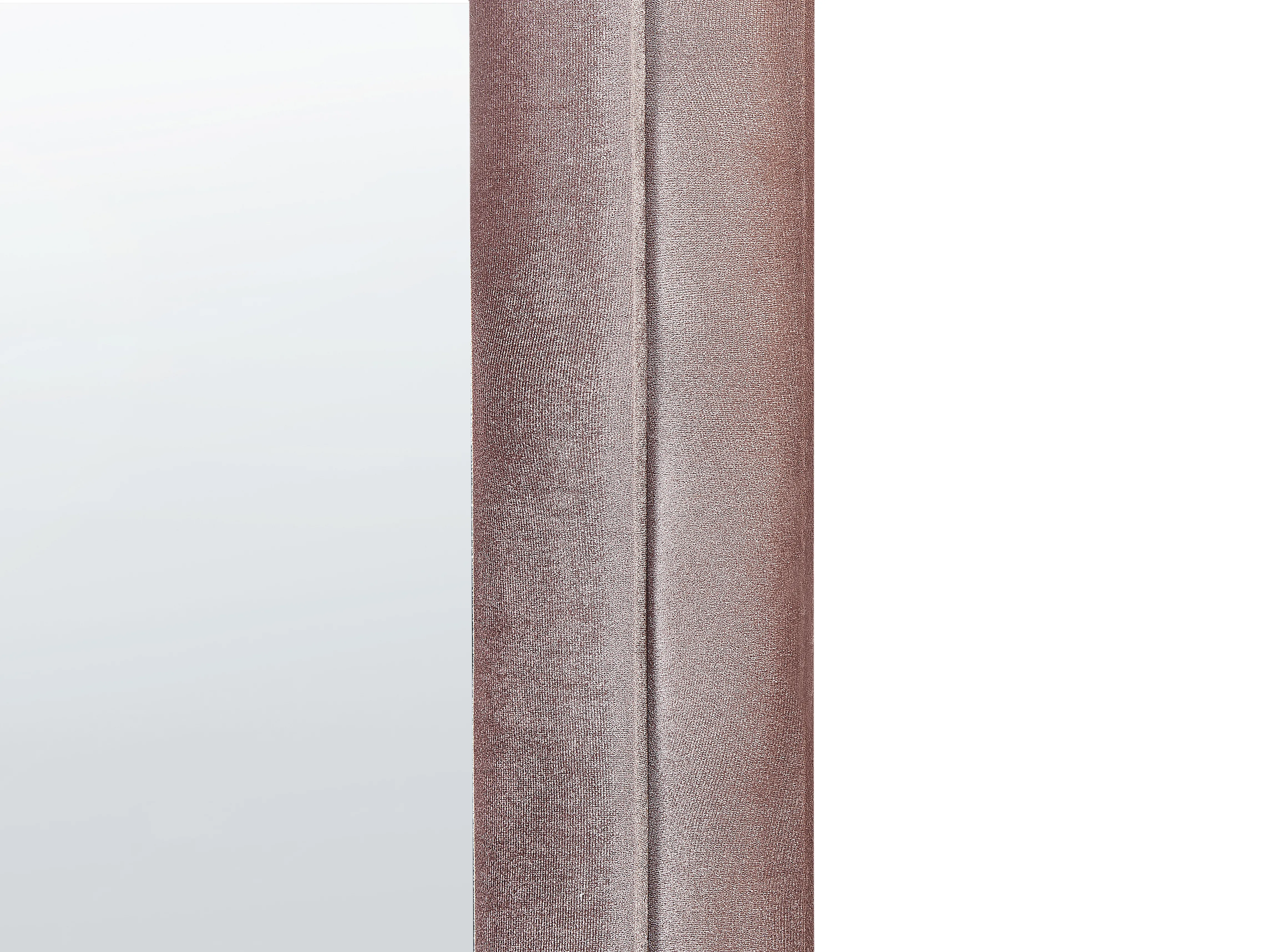 Wandspiegel CULAN 60 cm 160 cm Fluweel Roze