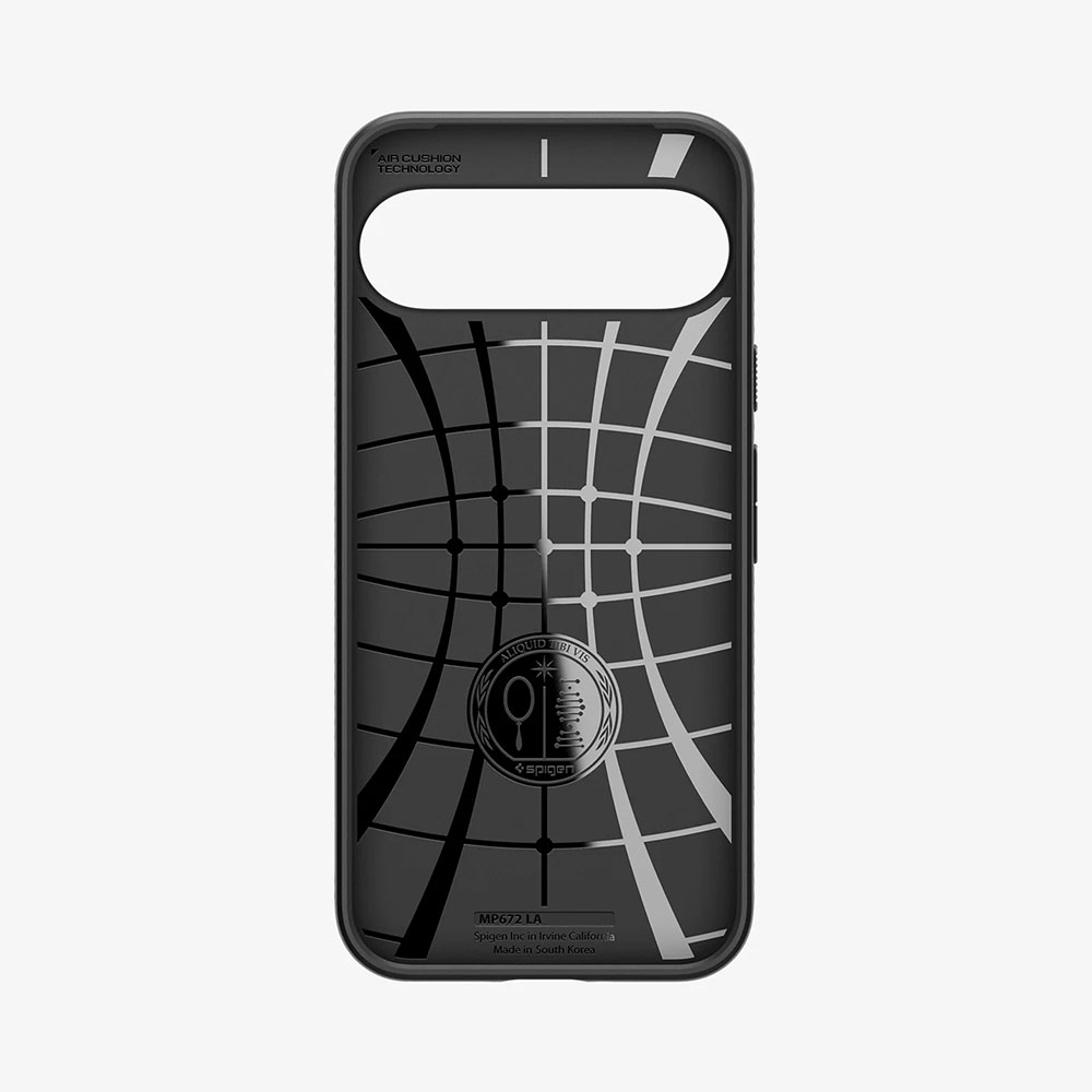Google Pixel 9 / Pixel 9 Pro Liquid Air Case Gummi Hülle (ACS07682) - Schwarz (Matt)