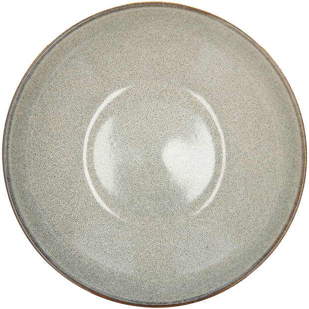 Blokker diep bord Lima - grijs - Ø20cm
