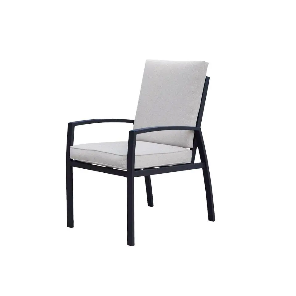 Vasano dining fauteuil - carbon black - desert sand