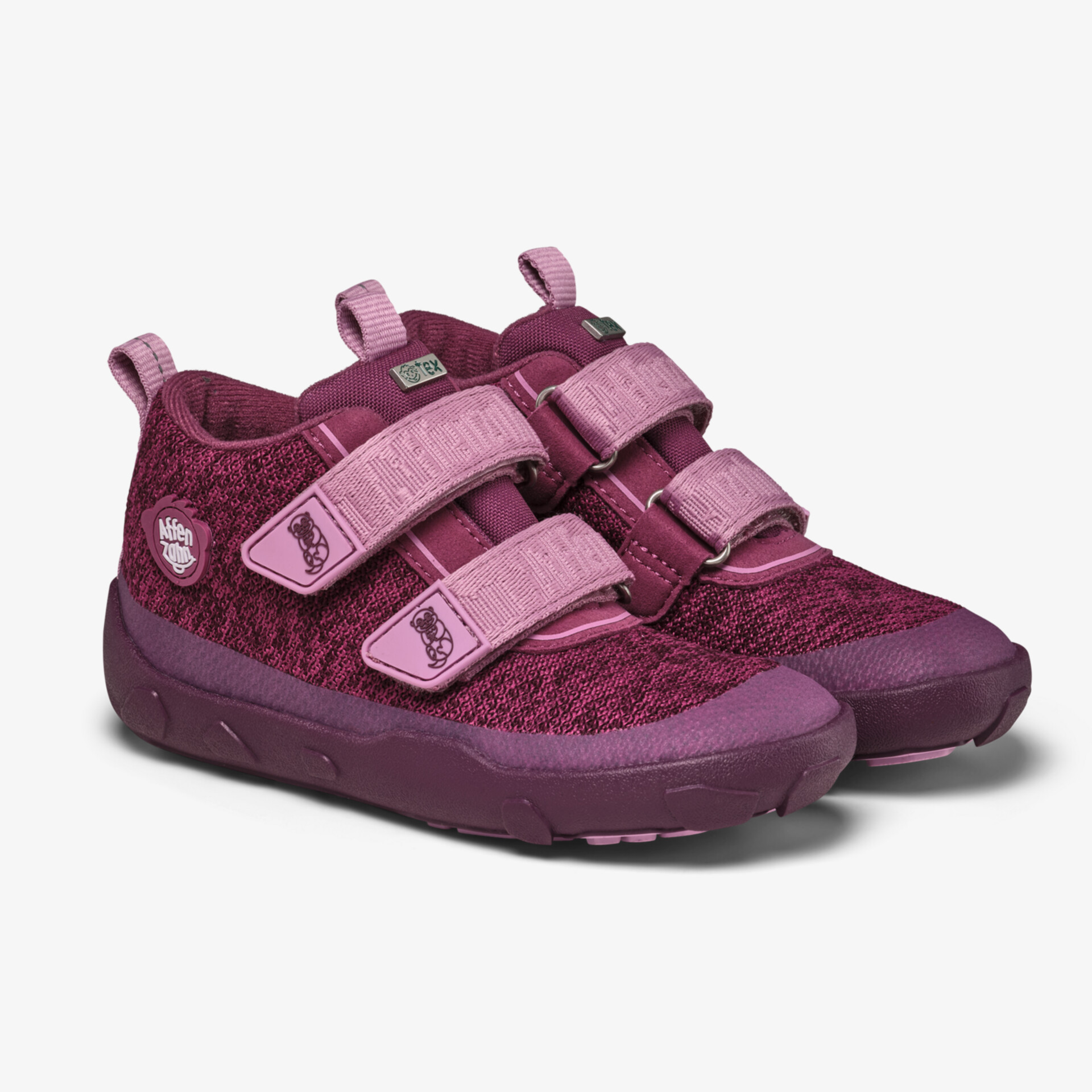Affenzahn Knit Happy Otter Kinder Barfußschuhe rot