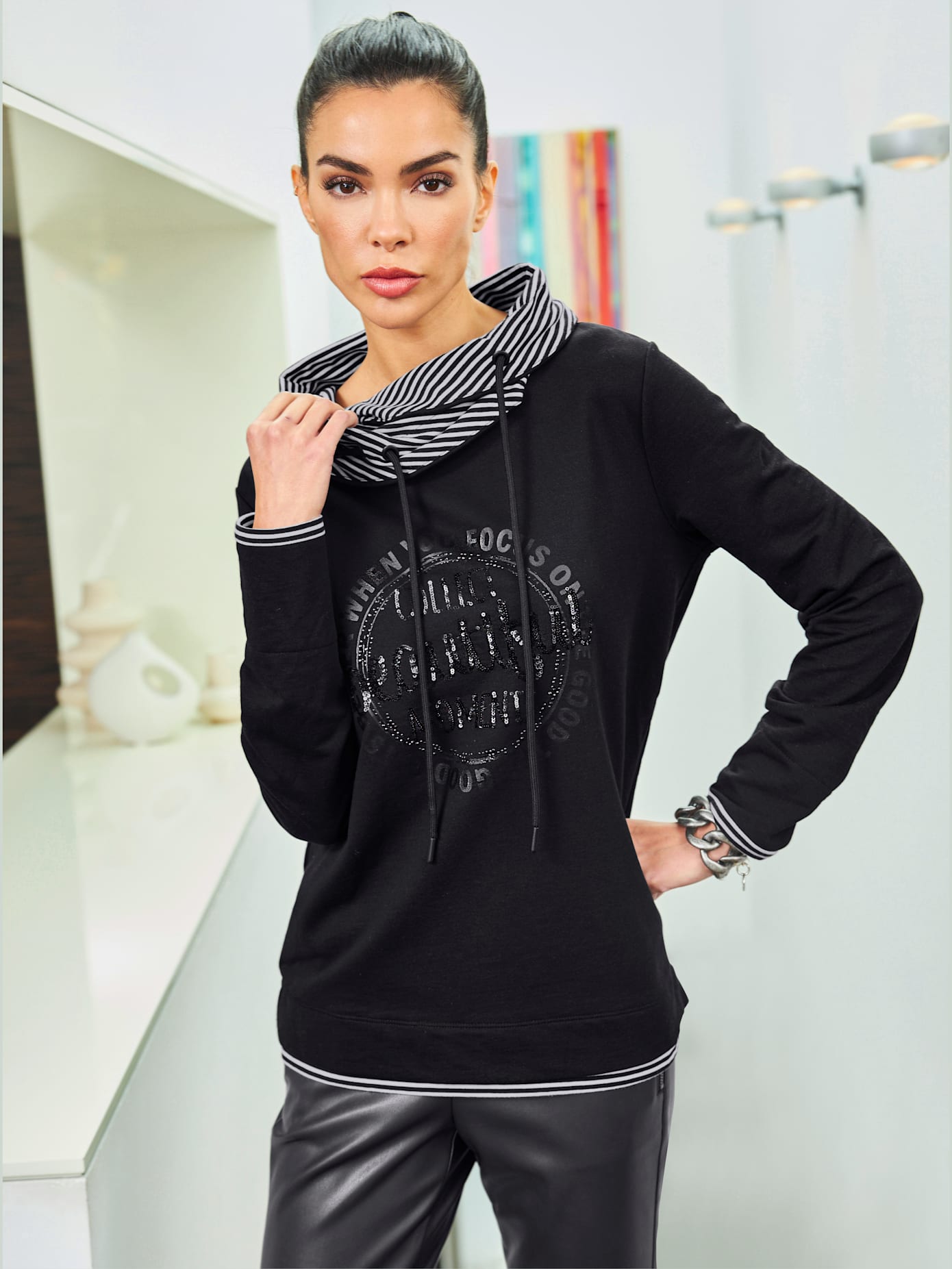 T-shirt col tendance
