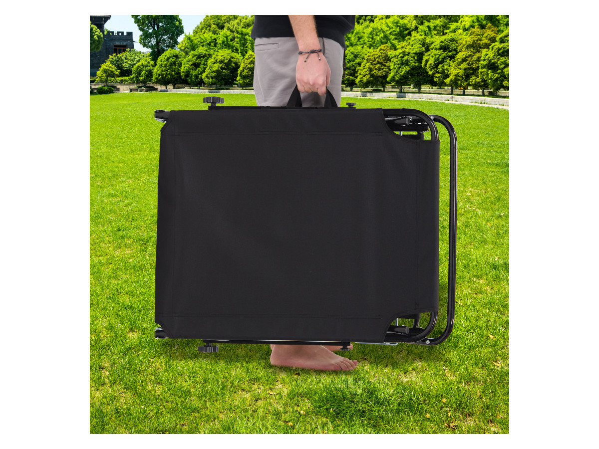 Infinity goods opvouwbaar ligbed met zonnescherm - Black