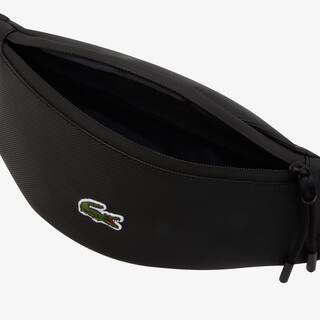 Sac banane zippé LCST en toile enduite unie Sacs banane - Noir - Lacoste - Unisex
