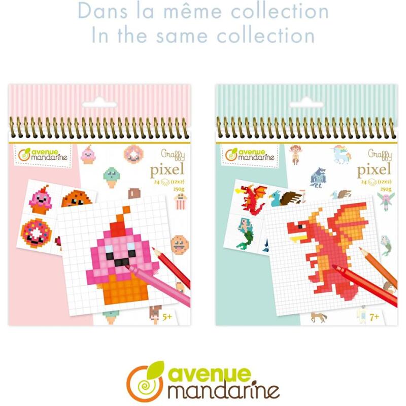 Graffy Pixel, Créatures fantastiques - Bleu