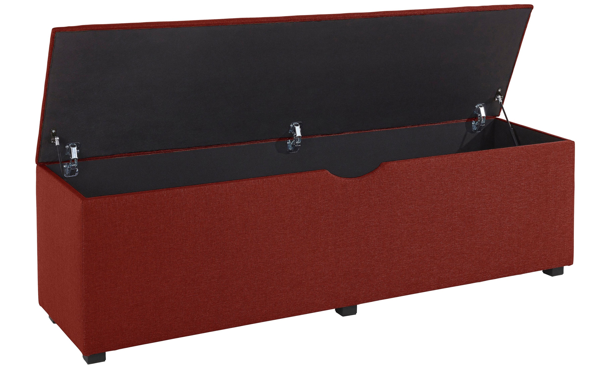 PLACES OF STYLE Hockerbank »Knobbed« Hockerbank mit Stauraum, Breite 120 cm und 160 cm