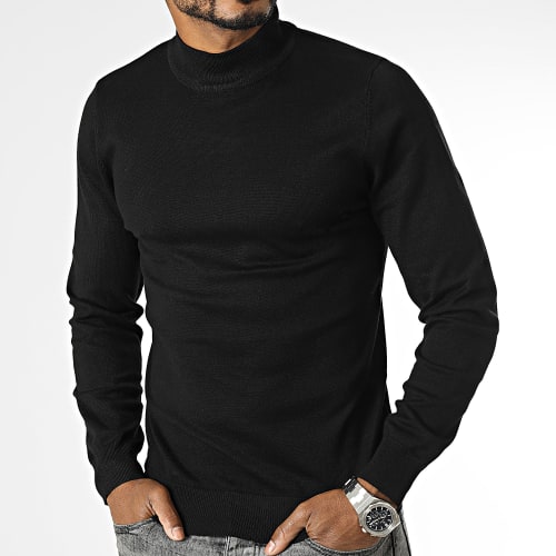 Pull Col Montant Noir