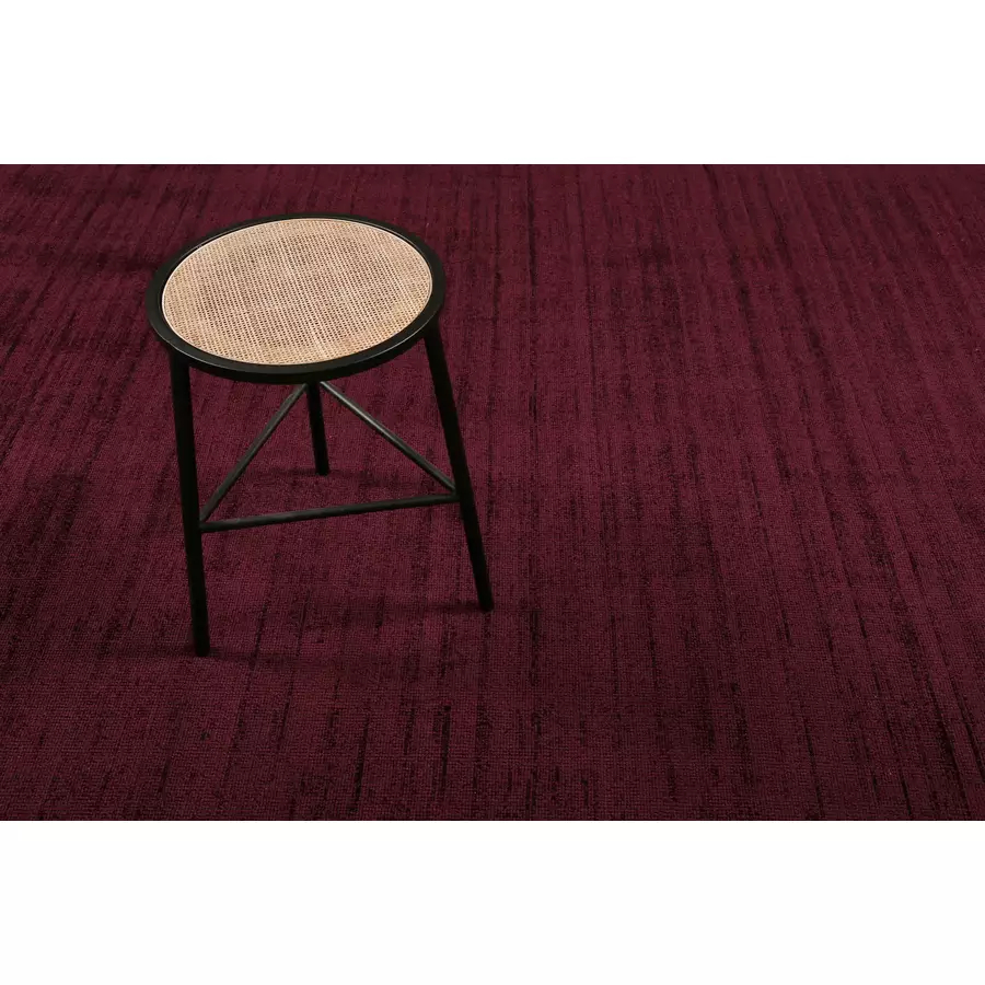 Esprit Kurzflorteppich Gil bordeaux rot