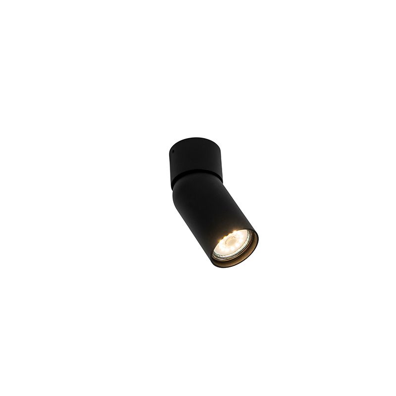 Moderne opbouwspot zwart GU10 50mm - Falo