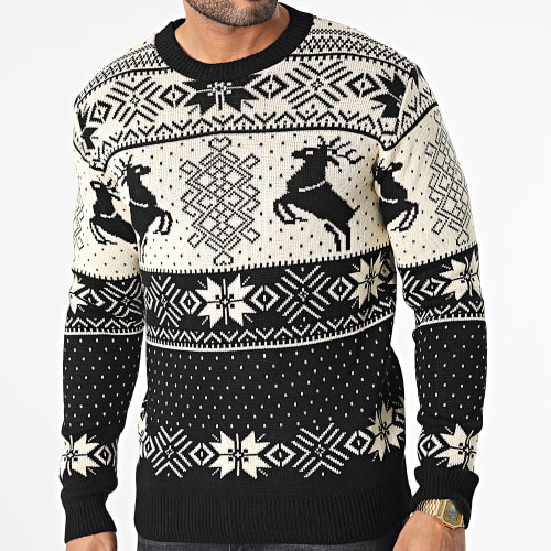 Pull Beige Noir
