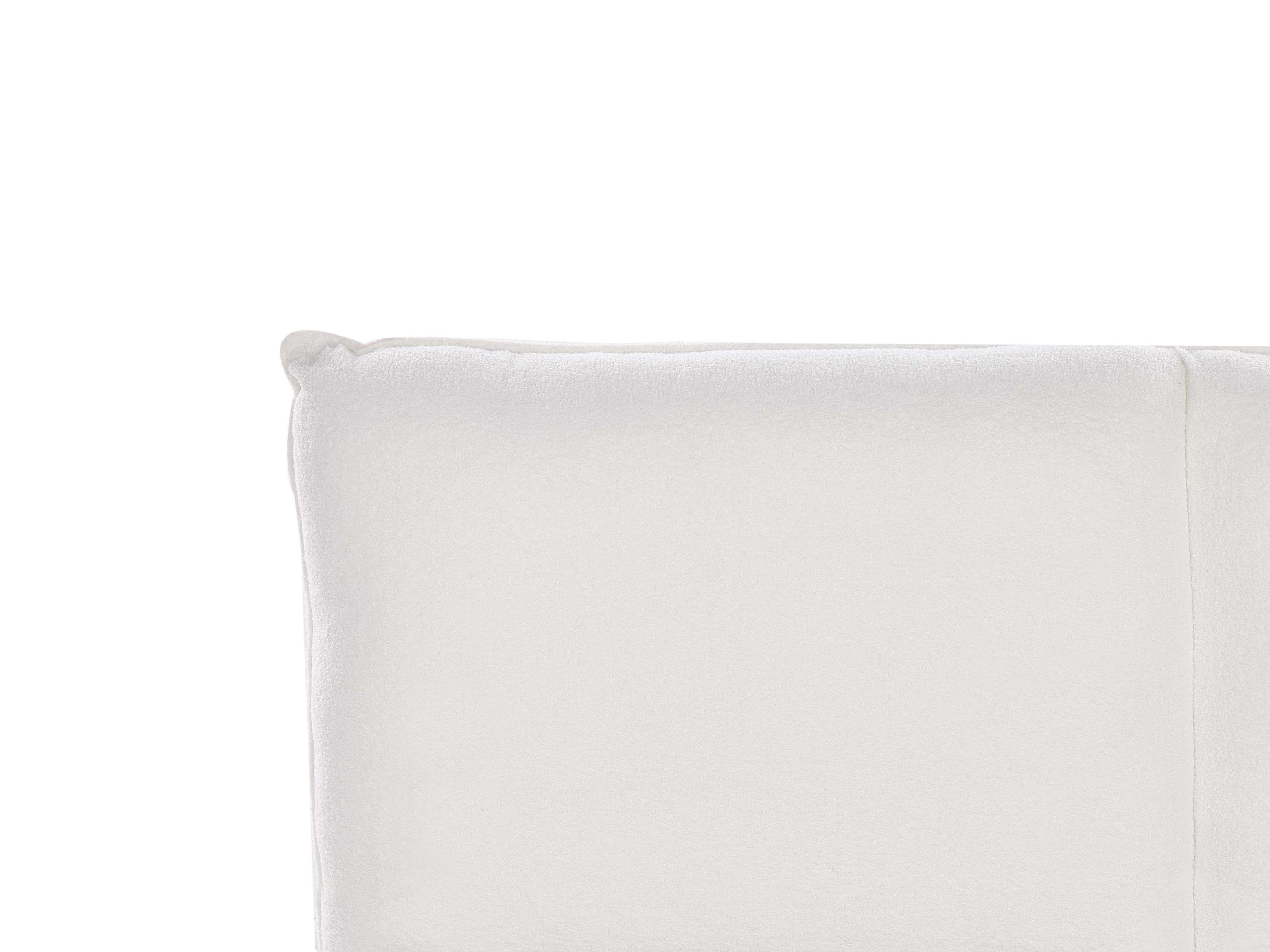 Bed Bouclé VINAY 180 x 200 cm Wit